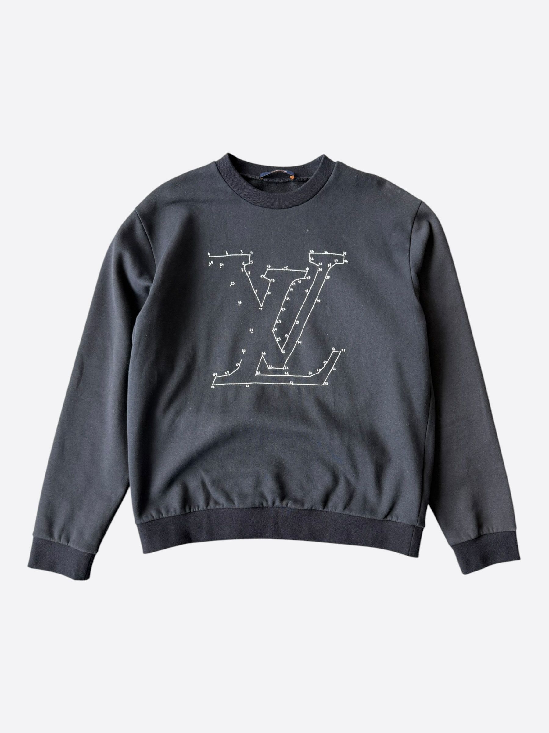 Louis Vuitton Louis Vuitton's latest black NBA knit logo cardigan