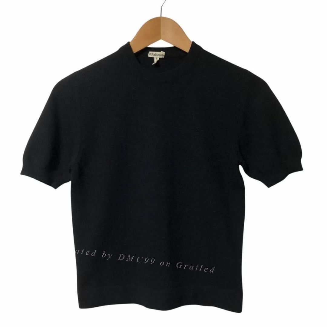 トップス HERMES D's knit Margiera Era M Hermes Hermes Vintage Double-sided Silk Top from the Margiela Era