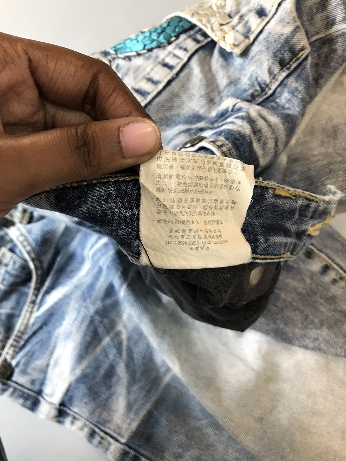 Japanese Brand Vintage Jizo embroidered denim Size US 34 / EU 50 - 8 Thumbnail