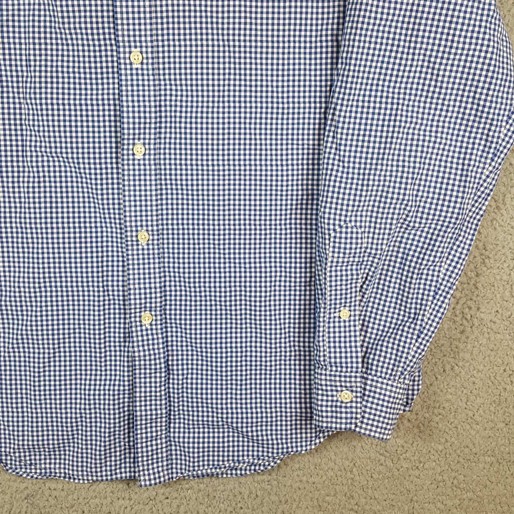 Ralph Lauren VINTAGE Ralph Lauren Shirt Button-Down Collared Gingham Plaid Blue Men's Size L Preppy Shirt Size US L / EU 52-54 / 3 - 4 Thumbnail