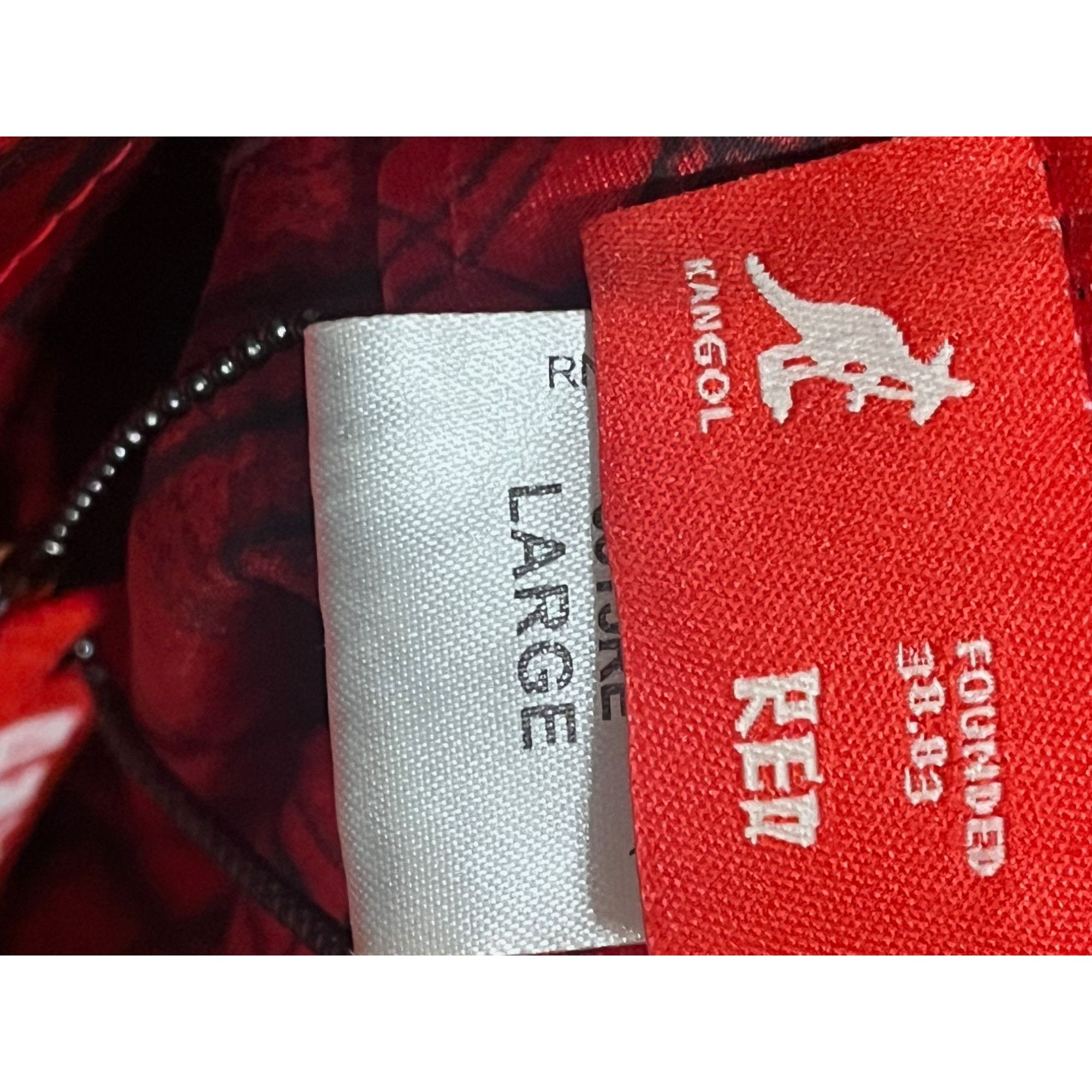 Kangol NWT Vintage KANGOL RED Women's Black Leather Snakeskin Embos Size ONE SIZE - 7 Thumbnail