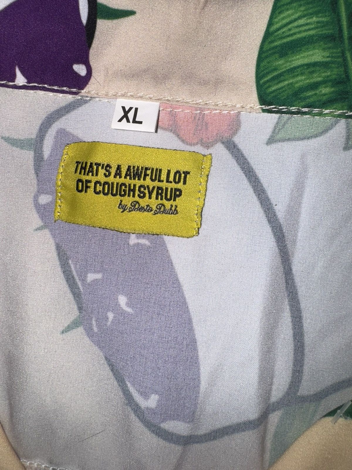 Awful Lot of Cough Syrup Hawaiian button up That’s awful lot of ALOCS Size US XL / EU 56 / 4 - 5 Thumbnail