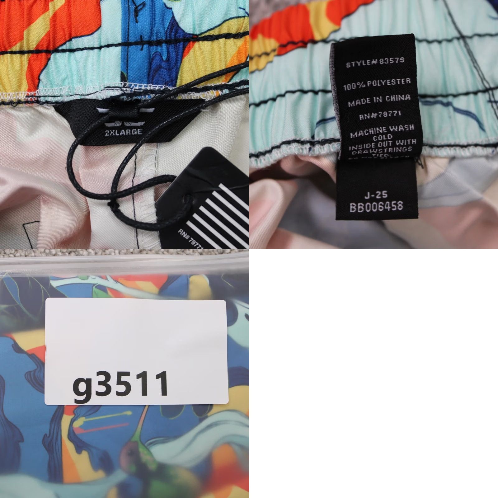 Jordan Craig Jordan Craig Legacy Edition Shorts Bermuda Mens 2XL XXL Multicolor Geometric Logo Athletic Casual Summer Spring NWT Size US 39 - 8 Thumbnail