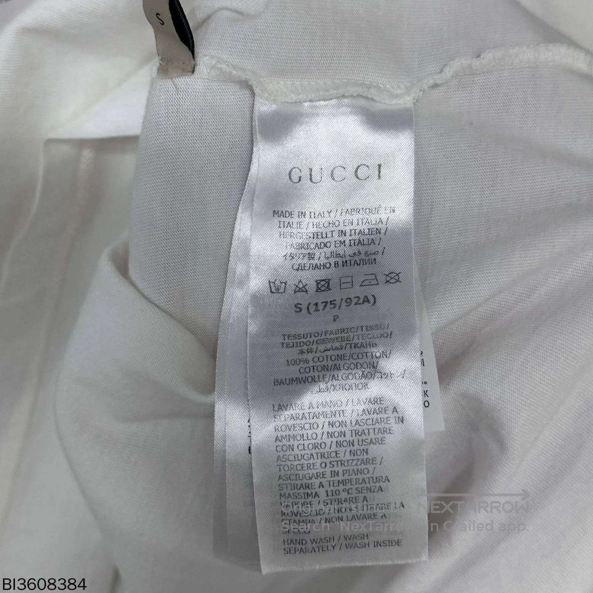 Gucci white short sleeve t-shirt by gucci. Size US S / EU 44-46 / 1 - 5 Thumbnail