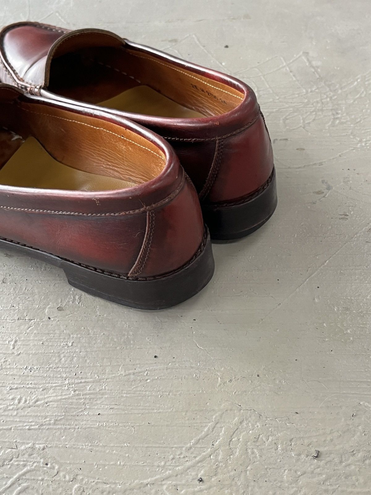 REGAL Regal The Row Style Wine Burgundy Penny Loafers Size US 6.5 / EU 39-40 - 4 Thumbnail