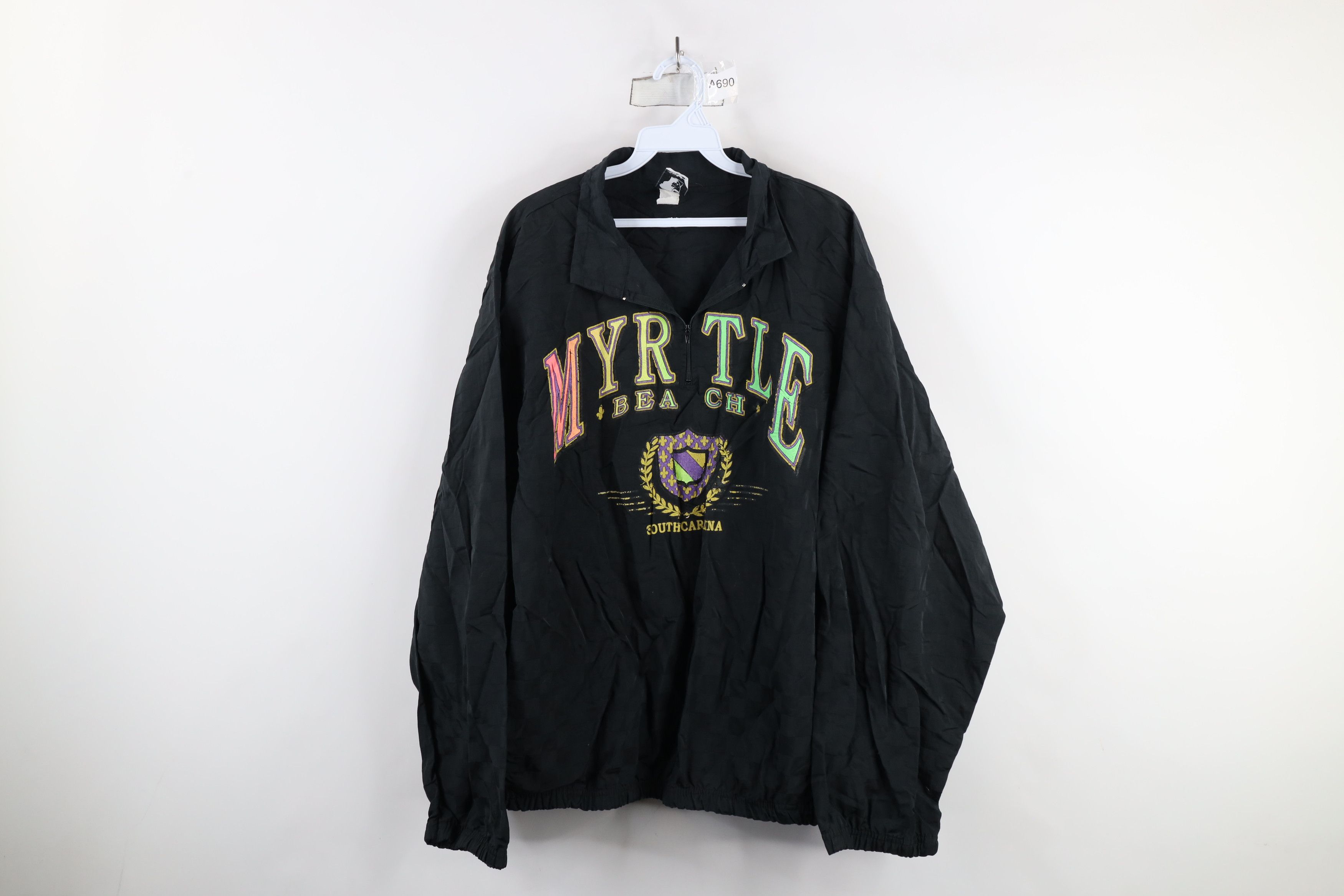 Vintage Vintage 90s Streetwear Checkered Beach Windbreaker Jacket Size US XXL / EU 58 / 5 - 1 Thumbnail