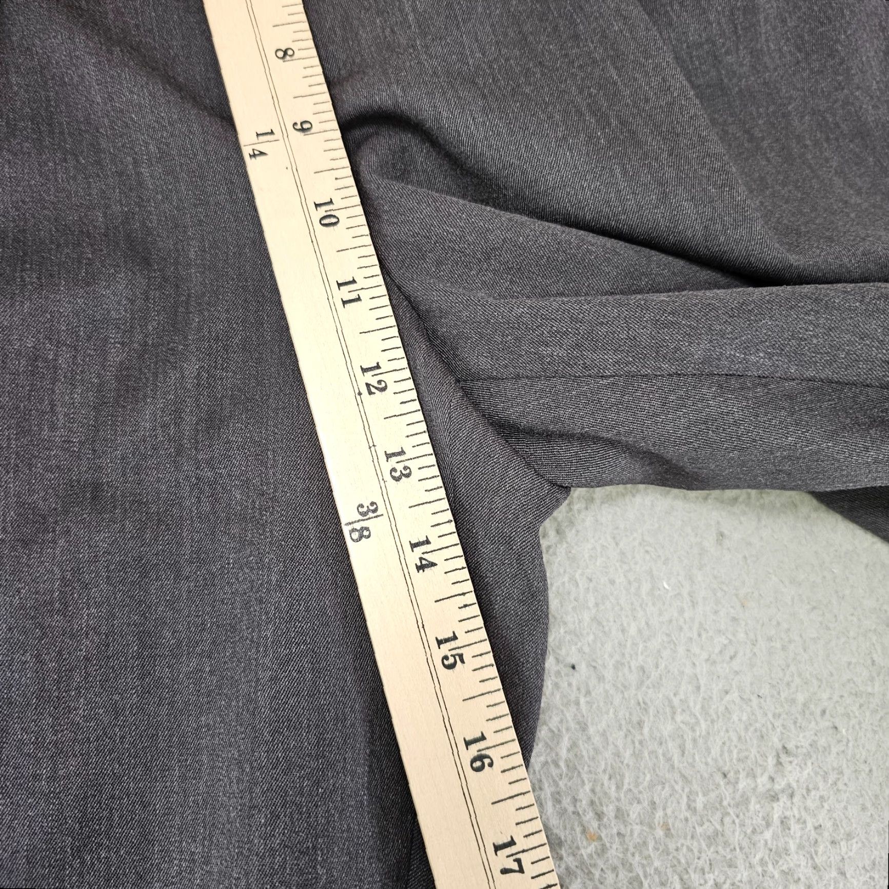Eddie Bauer VINTAGE Eddie Bauer Pants Mens Baggy 38x29 Charcoal Grey Pleated Cuffed Wool Twill 80s Y2K Chino Relaxed Straight Fall Winter Spring Mens Size US 38 / EU 54 - 6 Thumbnail