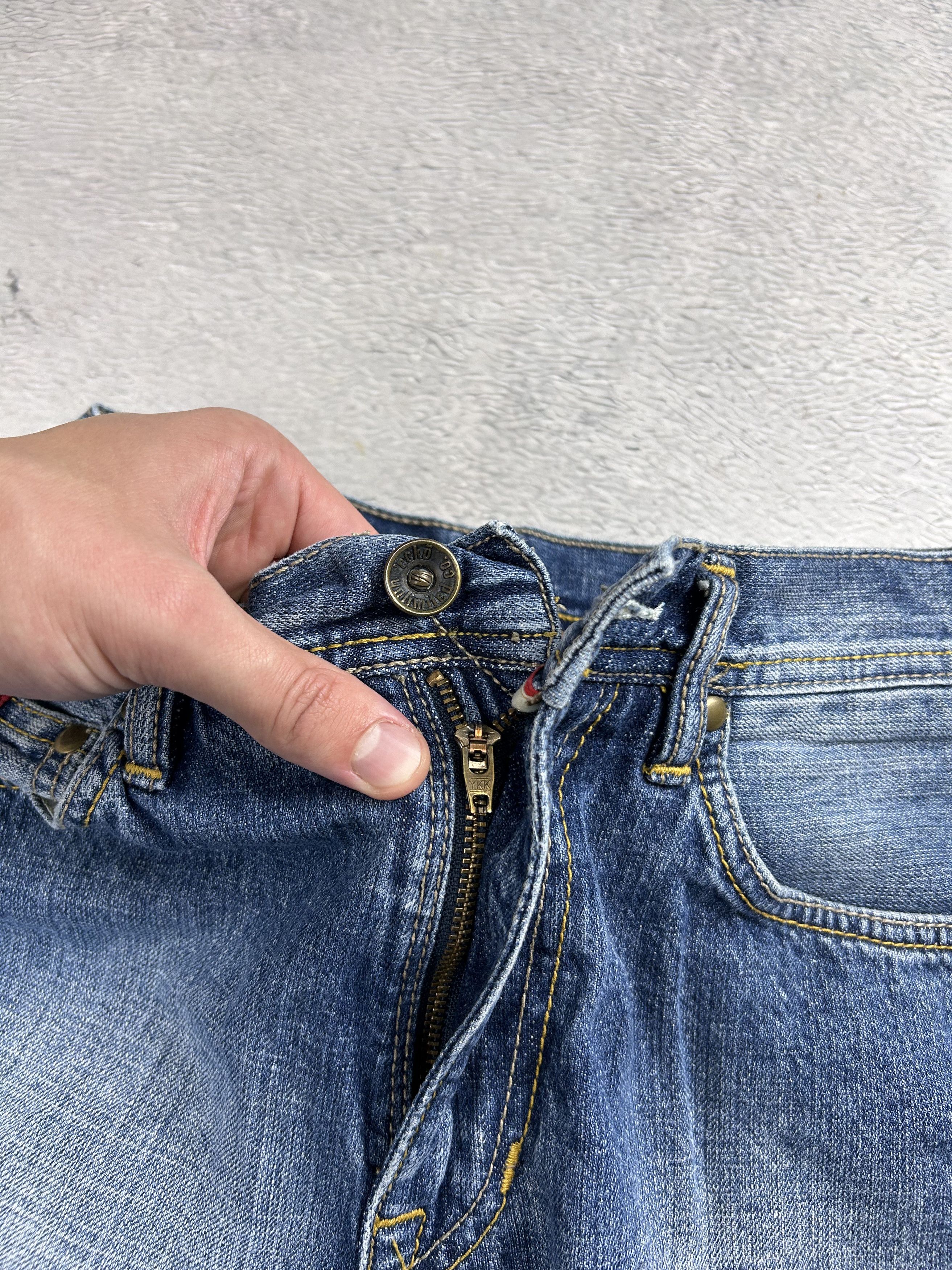 Ecko Unltd. × JNCO × Vintage Ecko Unltd. denim Shorts Baggy Streetwear SK8 Back Logo Size US 28 / EU 44 - 6 Thumbnail