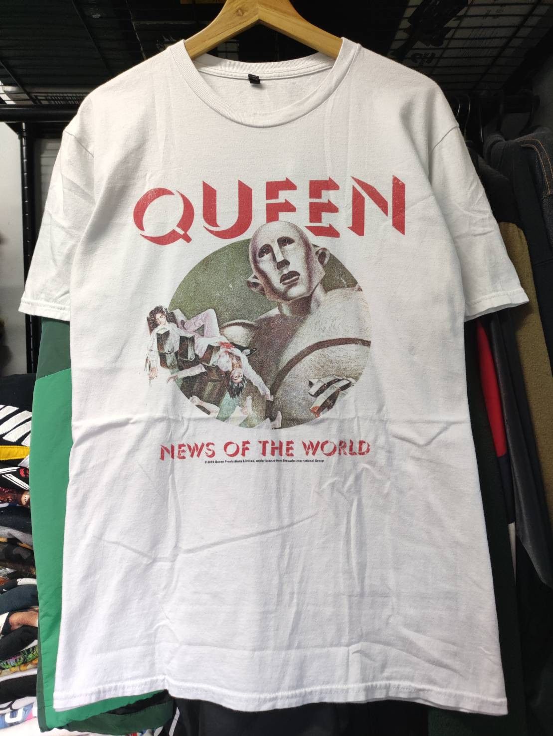 Band Tees Queen " News Of The World " Album Promo T-Shirt Size US L / EU 52-54 / 3 - 2 Thumbnail