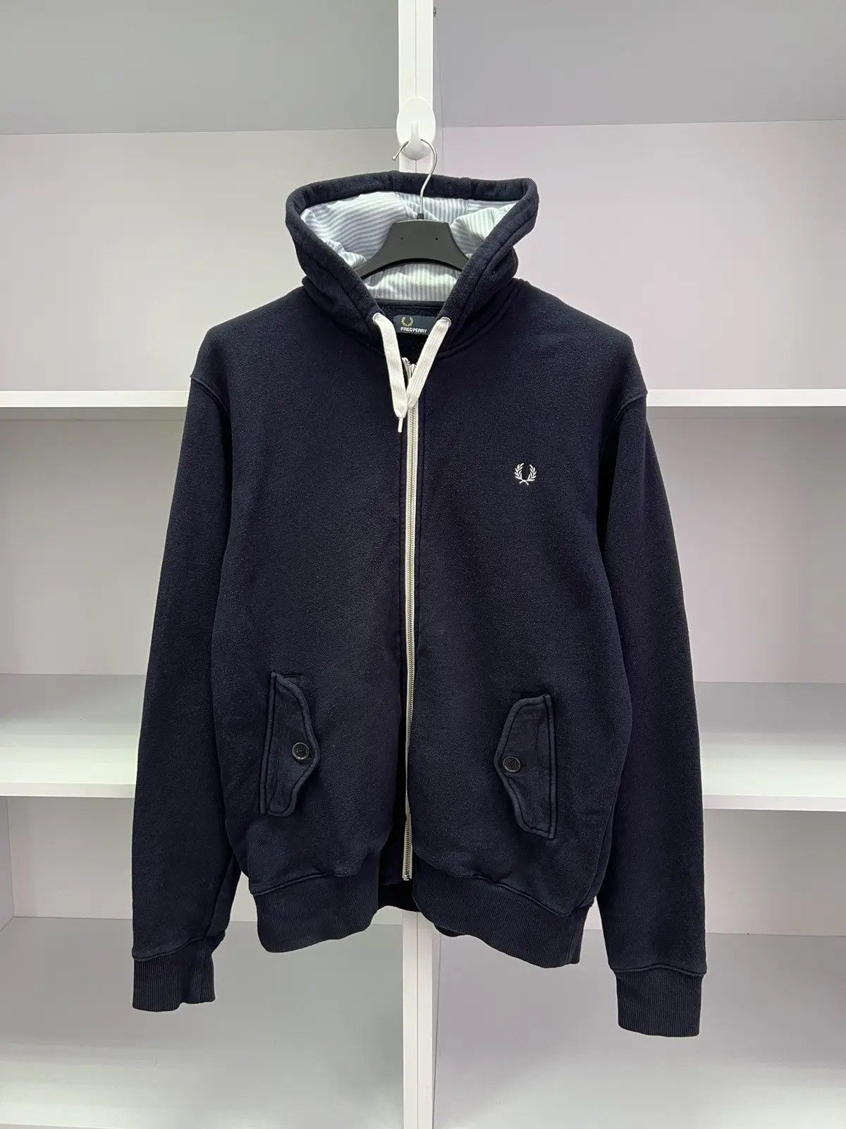 Fred Perry × Vintage Vintage Fred Perry Zip Up Hoodie Size US L / EU 52-54 / 3 - 1 Thumbnail