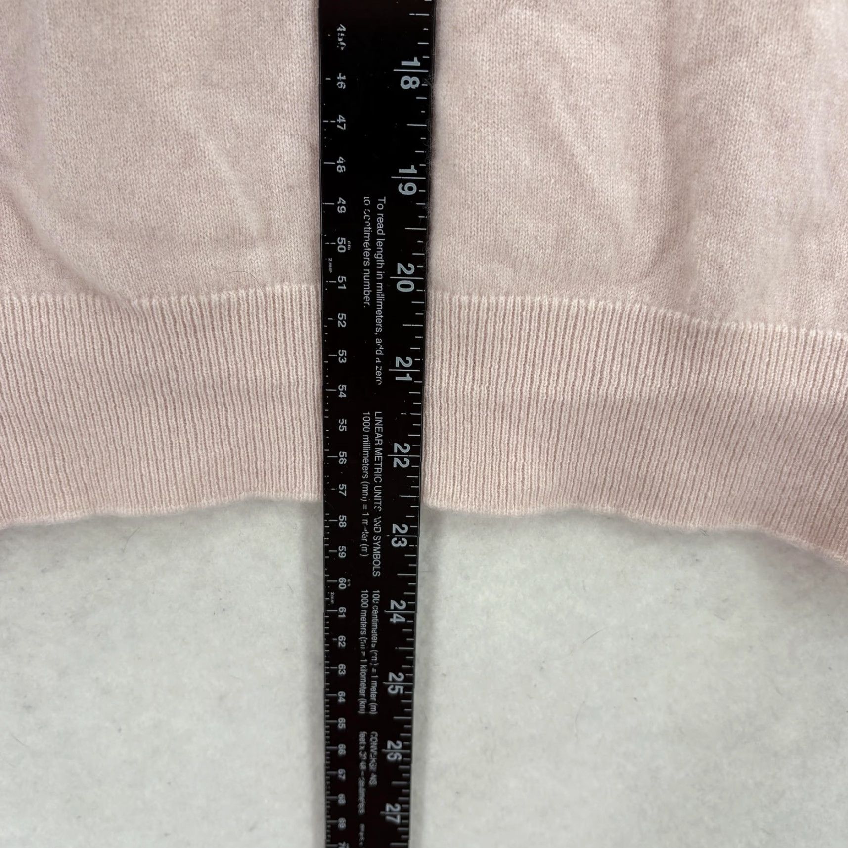 Nanette Lepore Nanette Lepore Sweater Womens Large Pink 100% Cashmere Mock Neck Ruffle Cuff Knit Pullover Casual Winter Size L / US 10 / IT 46 - 6 Thumbnail