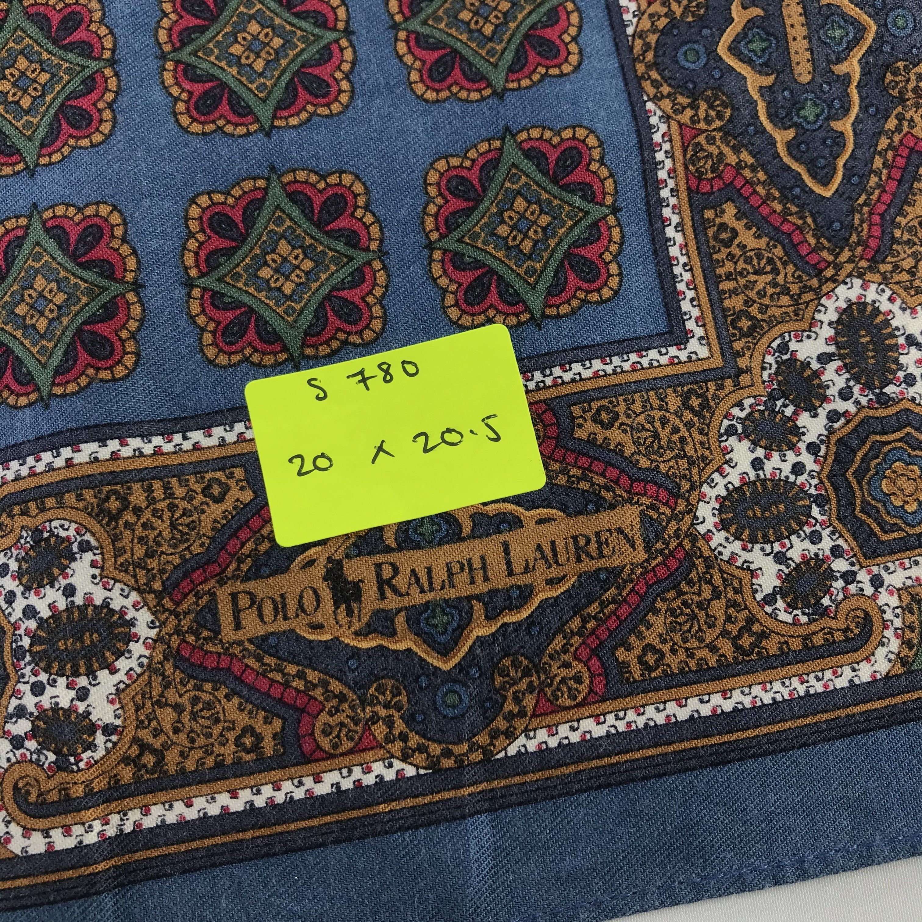 Polo Ralph Lauren × Vintage Polo Ralph Lauren Bandana / Handkerchief / Neckerchief -S780 Size ONE SIZE - 5 Thumbnail