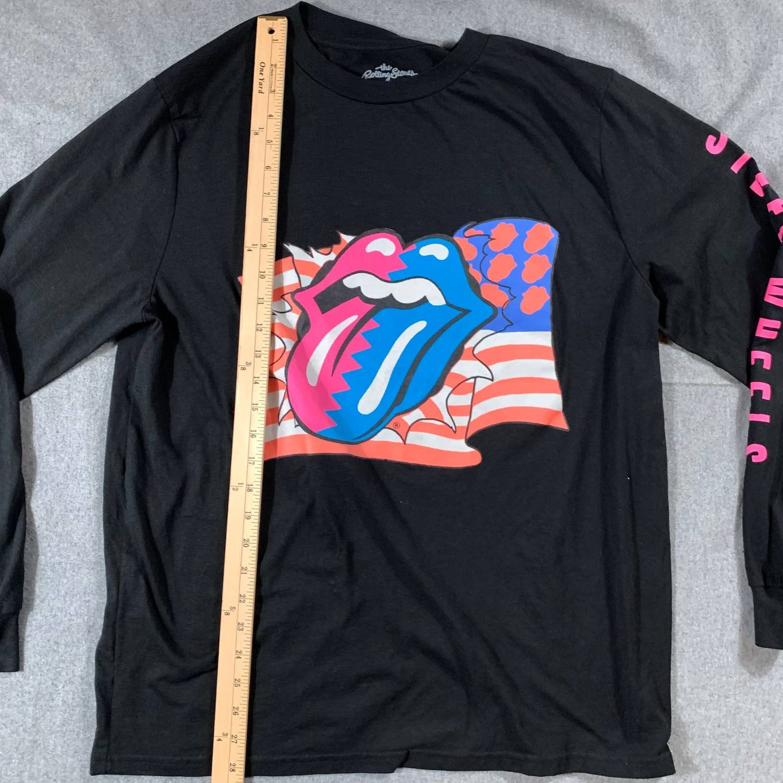 The Rolling Stones The Rolling Stones Shirt Adult Large Black Longsleeve Size L / US 10 / IT 46 - 7 Thumbnail
