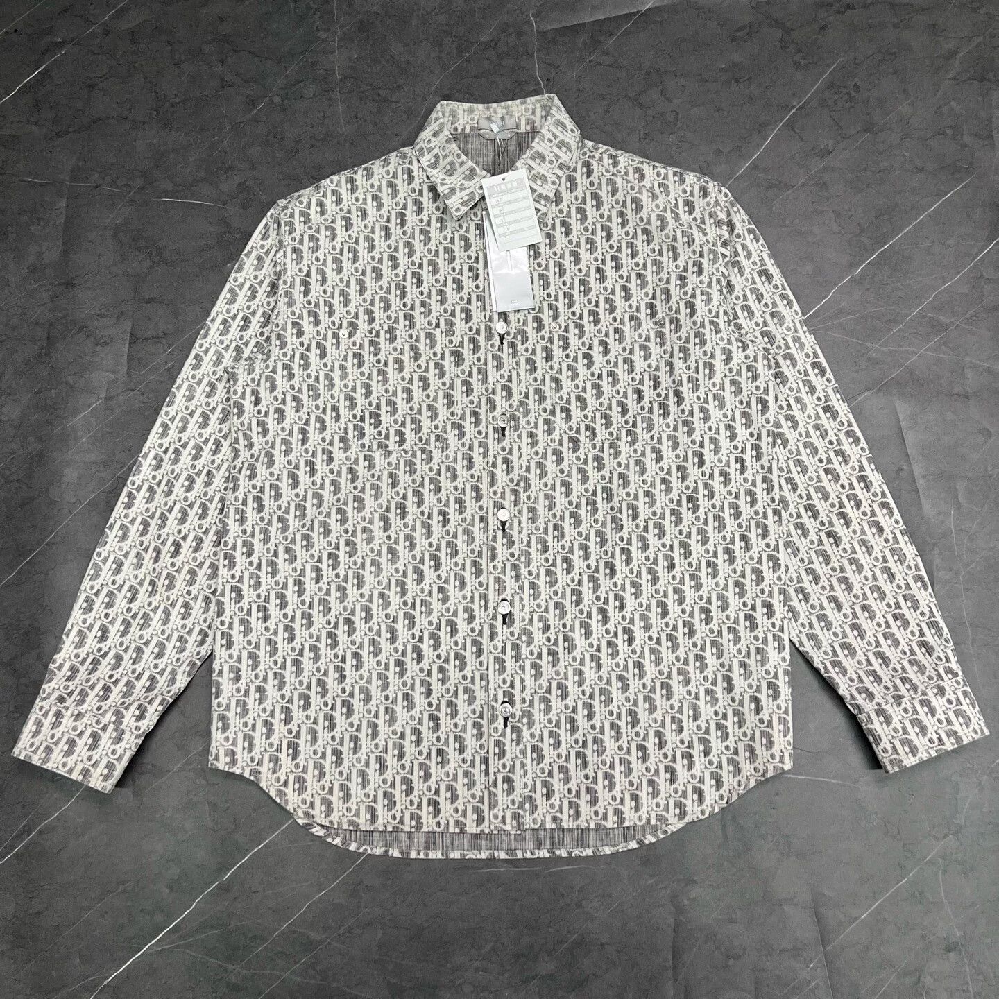 Dior dior gray logo denim shirt jacket Size US L / EU 52-54 / 3 - 1 Thumbnail
