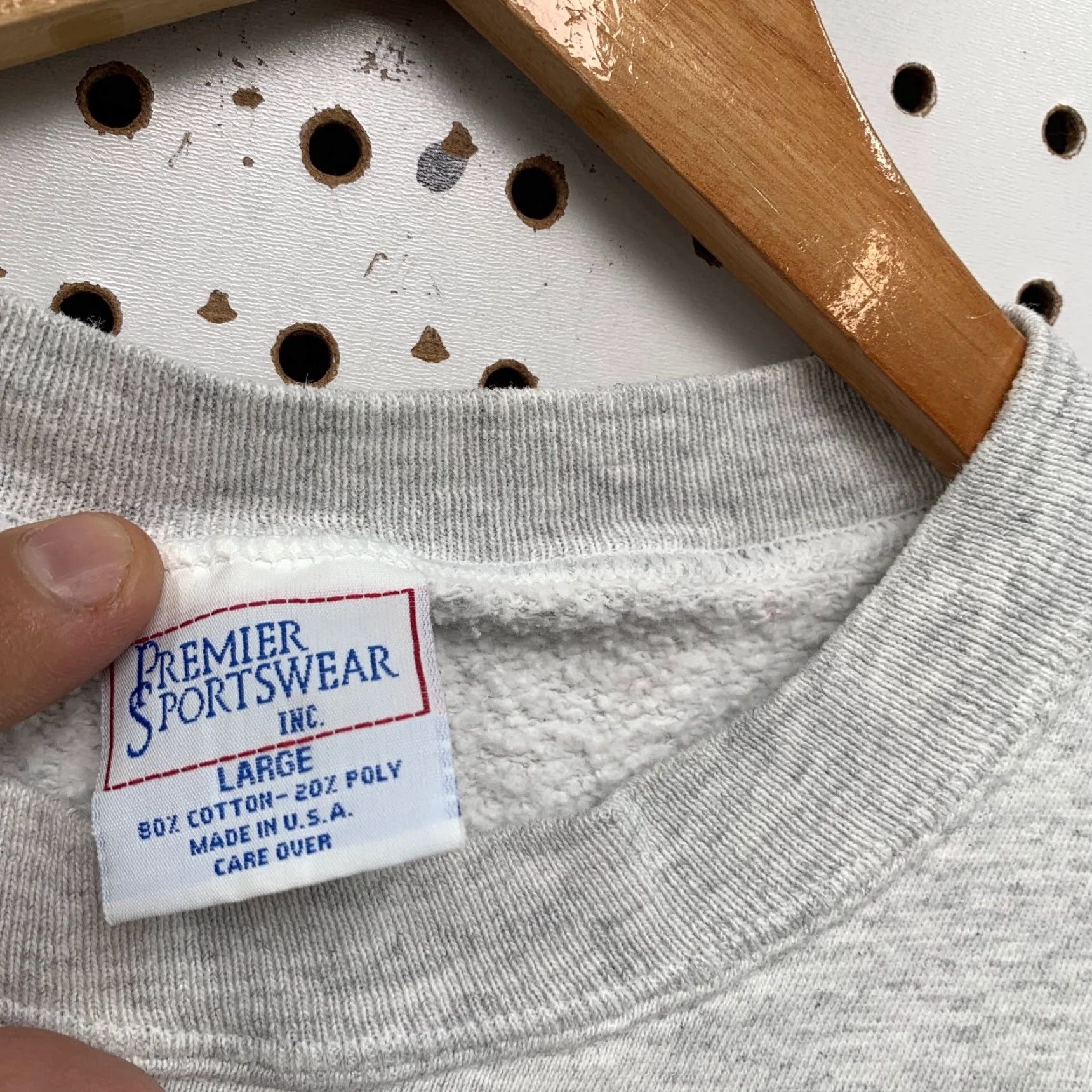 Vintage VINTAGE Space Academy Sweatshirt Mens Large Gray Crewneck Fleece USA 90s Premier Sportswear Shirts Pullover Graphic Print Mens Size US L / EU 52-54 / 3 - 3 Thumbnail