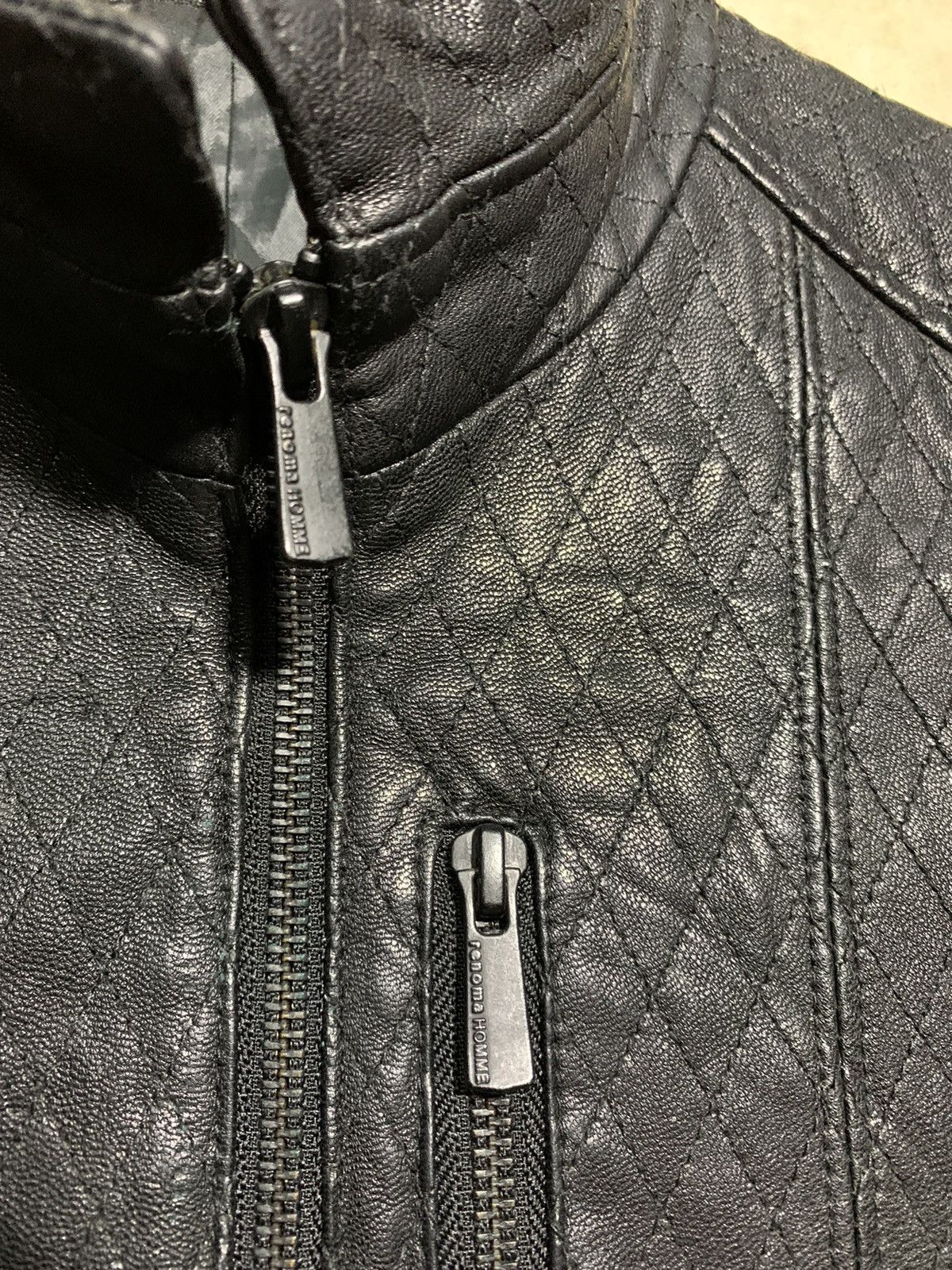 Renoma 🔥RENOMA HOMME BLACK LEATHER BIKERS JACKET Size US M / EU 48-50 / 2 - 7 Thumbnail