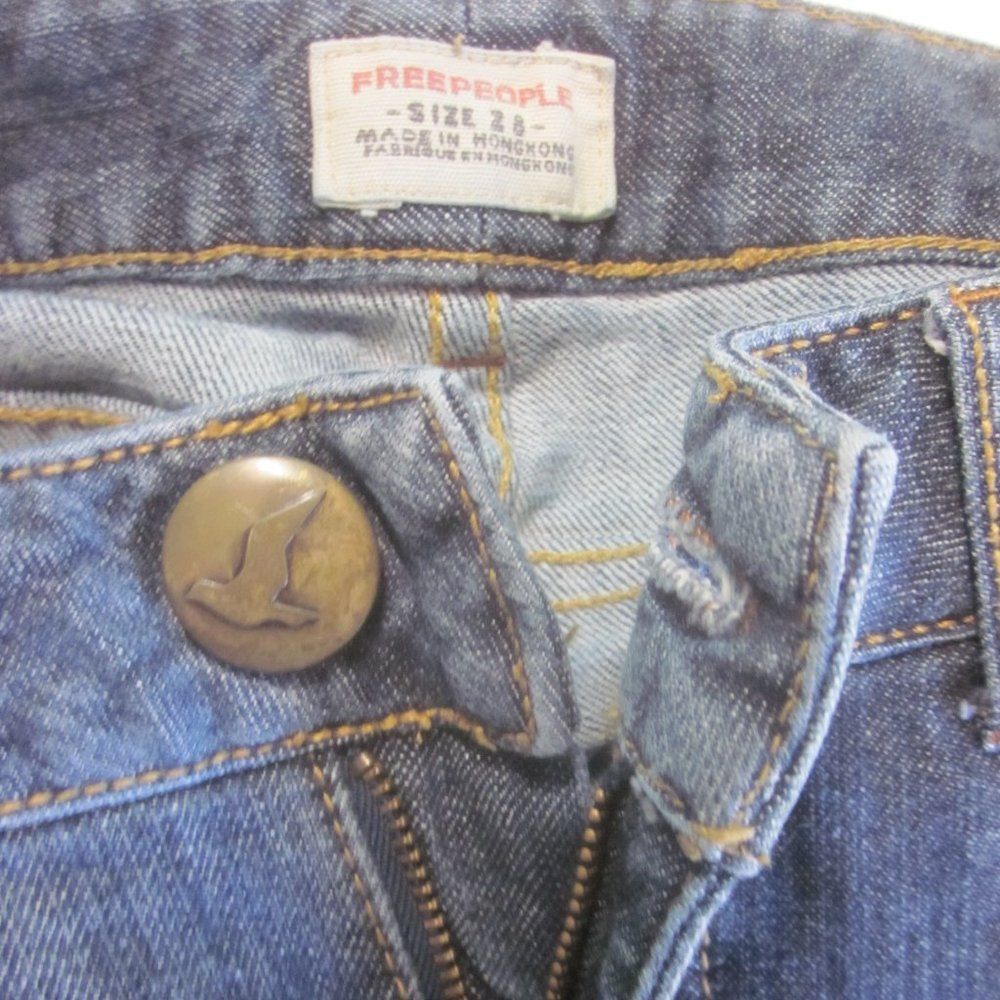 Free People VINTAGE 90's Free People Low Rise Bootcut Denim Jeans Size 28 Size 28" / US 6 / IT 42 - 6 Thumbnail