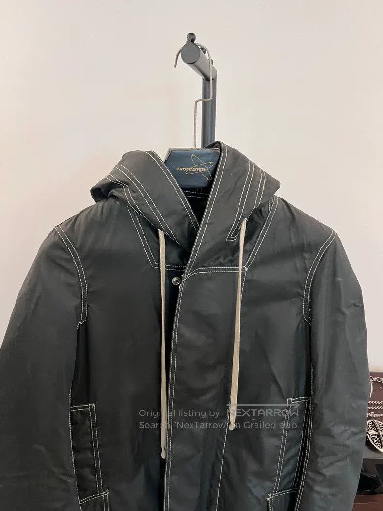 Rick Owens Rick Owens Wax Coated Long Fish Tail Parka with Quilted Li Size US XS / EU 42 / 0 - 3 Thumbnail