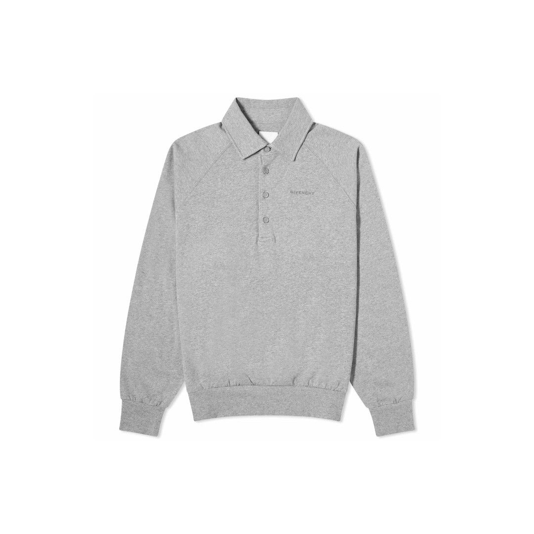 o1srvl11e1225 Polo Sweatshirt in Grey