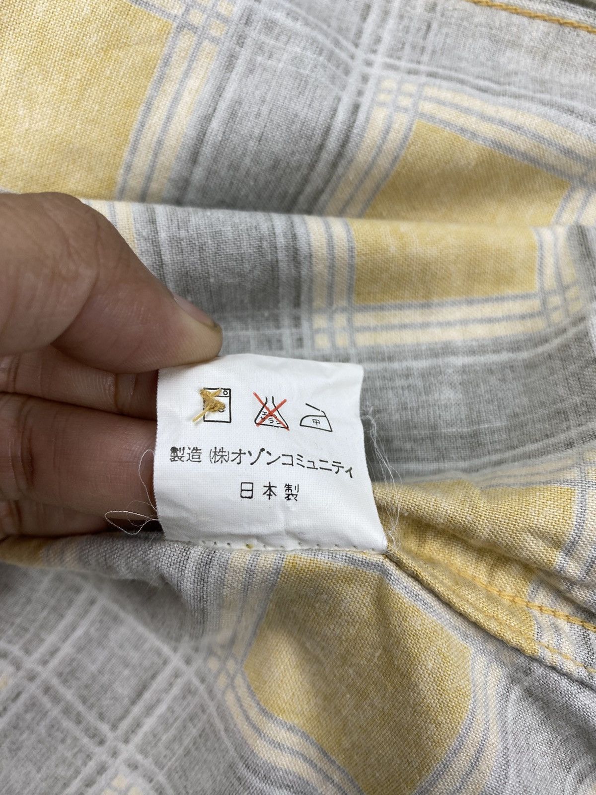 Hysteric Glamour × Japanese Brand × Vintage Vintage Hysteric Yellow Checked Button Ups Shirt Size US S / EU 44-46 / 1 - 12 Thumbnail