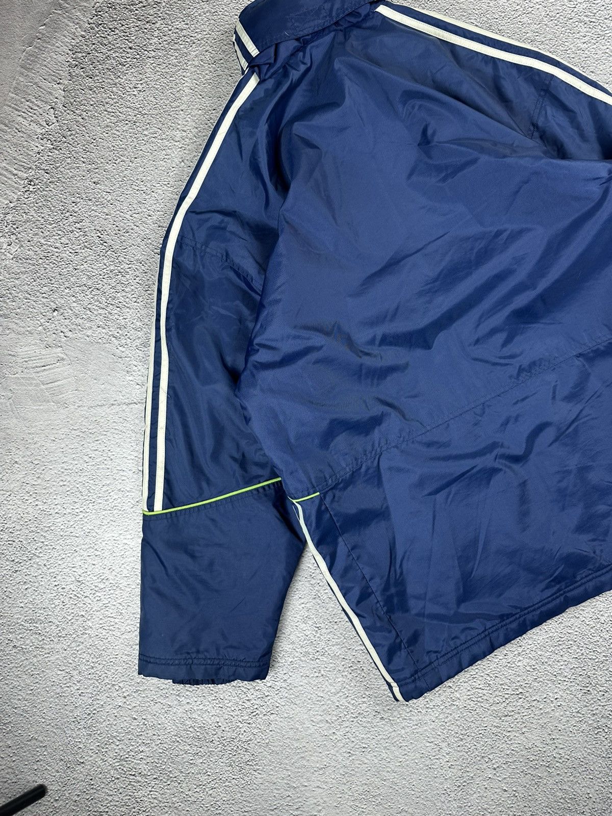 Adidas Vintage Adidas Down Puffer Jacket Striped Nylon Y2K Style Size US S / EU 44-46 / 1 - 14 Thumbnail