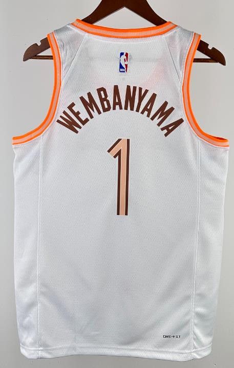 NBA 24 San Antonio Spurs #1 Wembanyama Jersey Size US S / EU 44-46 / 1 - 1 Thumbnail