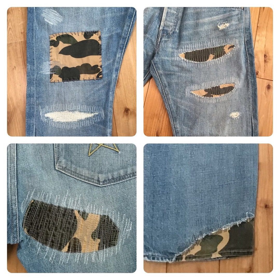 Bape BAPE camo denim pants 1st camo yellow a bathing ape ★size S Size US 30 / EU 46 - 8 Thumbnail