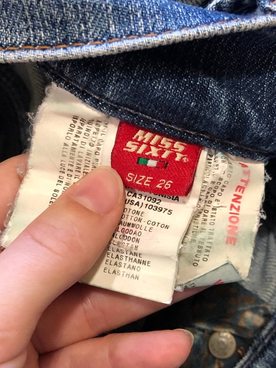 Miss Sixty Vintage Miss Sixty Faded Denim Jeans Y2K Size 26 Size 26" / US 2 / IT 38 - 3 Thumbnail