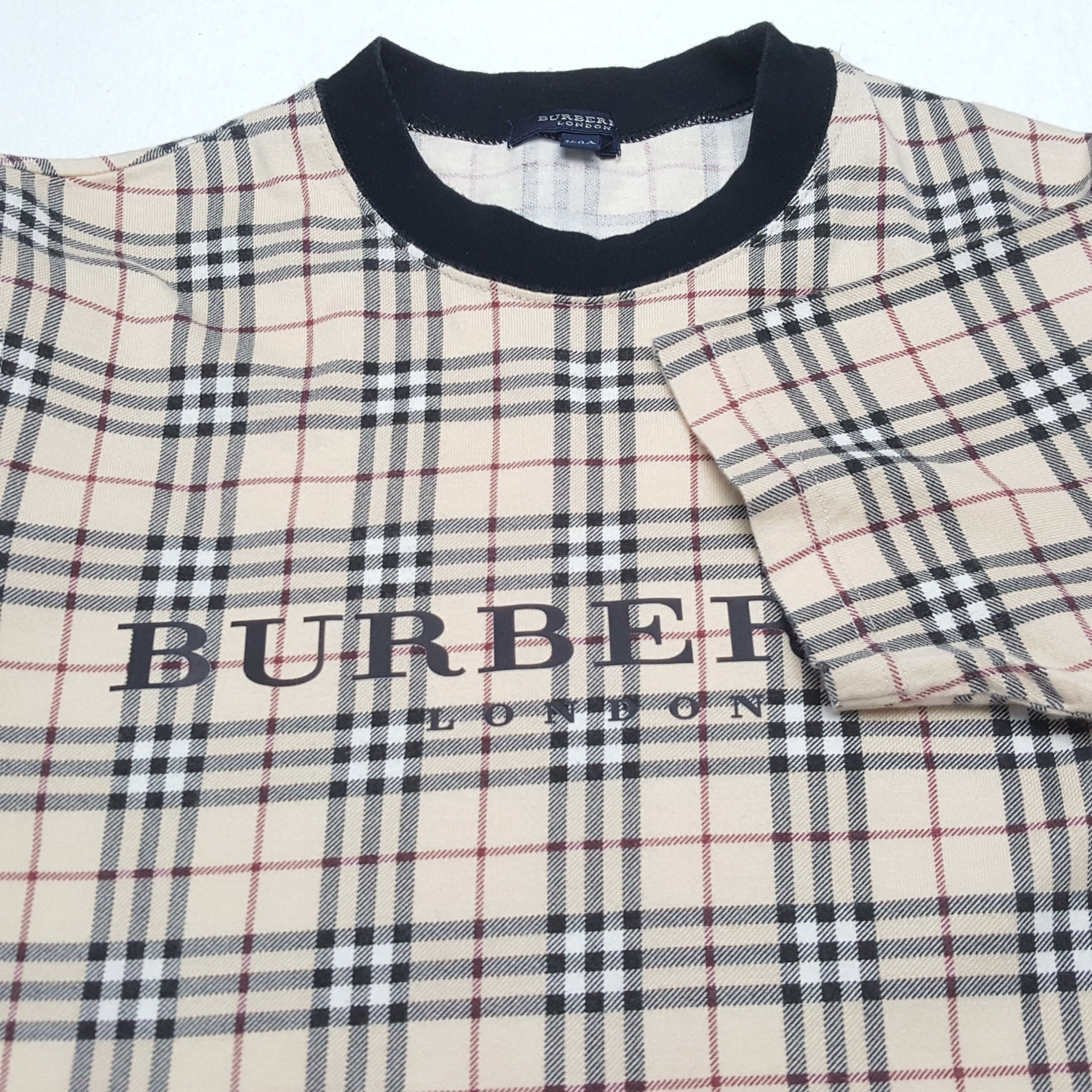 Burberry × Vintage BURBERRY LONDON Nova Check Fashion Style Custom Tshirt Size US S / EU 44-46 / 1 - 5 Thumbnail
