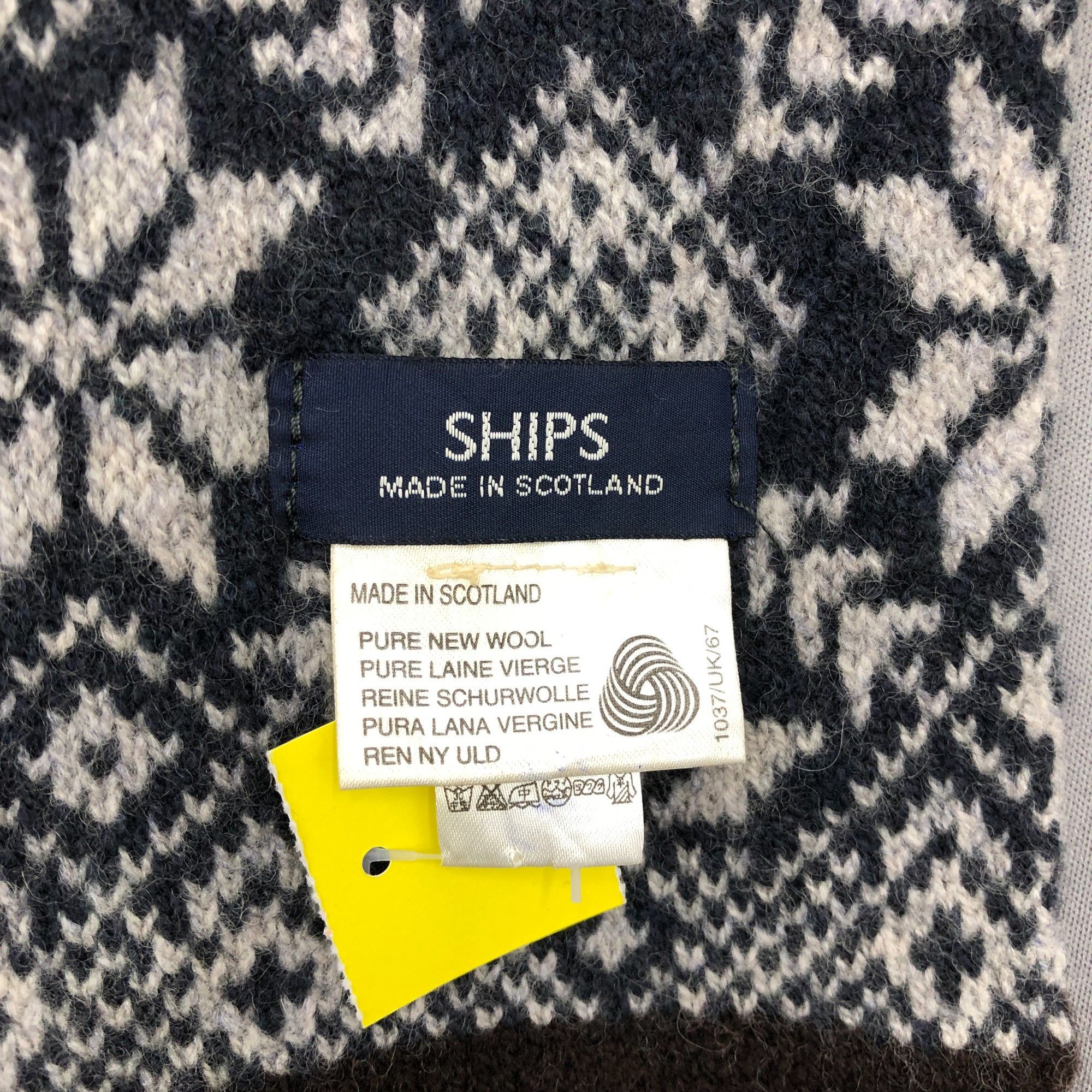 SHIPS Vintage Ship Scarf Muffler Knit Wool Winter Neckwear Scarves Size ONE SIZE - 4 Thumbnail