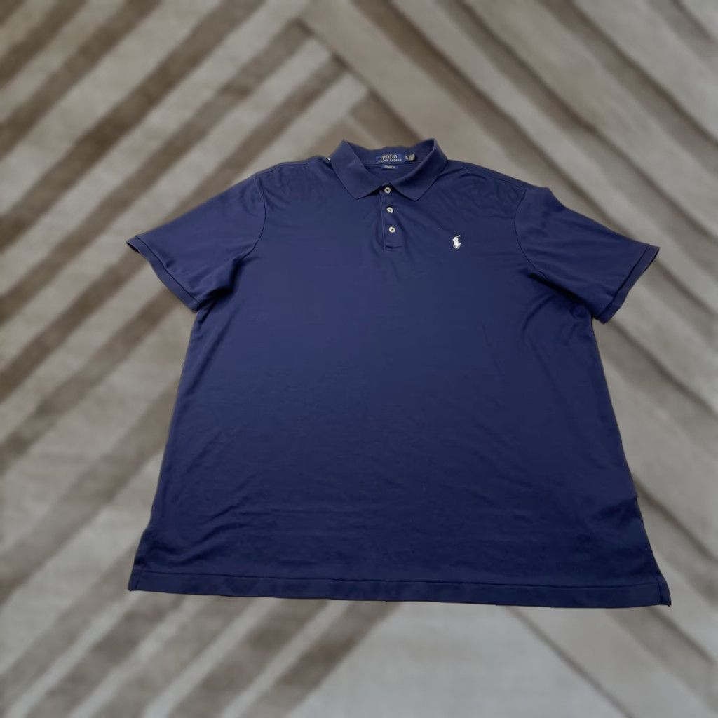 Polo Ralph Lauren Polo Ralph Lauren Polo Shirt Mens XL Classic Fit Blue Navy Soft Touch Knit Logo Size US XL / EU 56 / 4 - 1 Thumbnail