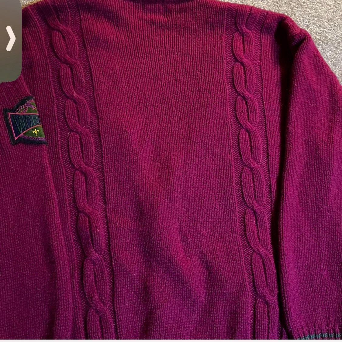 Gap Vintage GAP Shetland Wool Cardigan Burg | Made in Hong Kong Size US M / EU 48-50 / 2 - 7 Thumbnail