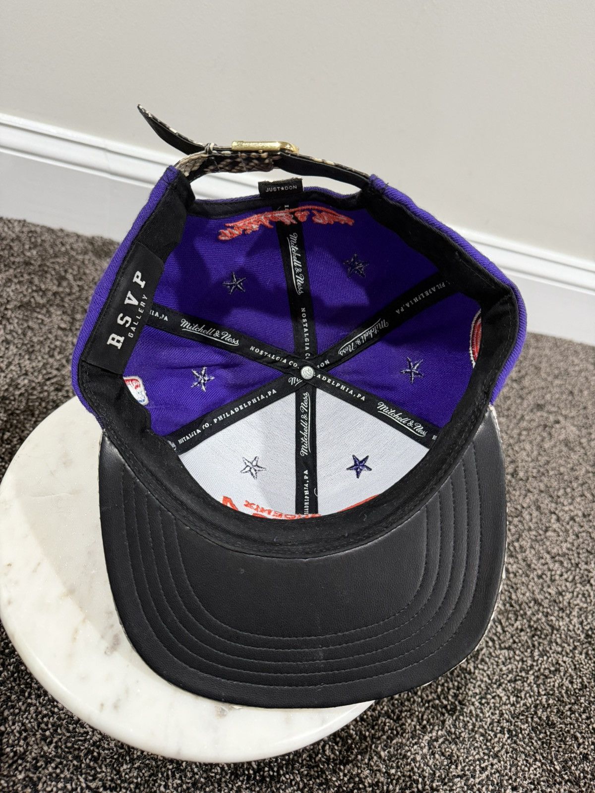 Just Don × Mitchell & Ness × Rsvp Gallery Just Don x Mitchell & Ness NBA Phoenix Suns Purple Hat Size ONE SIZE - 7 Thumbnail
