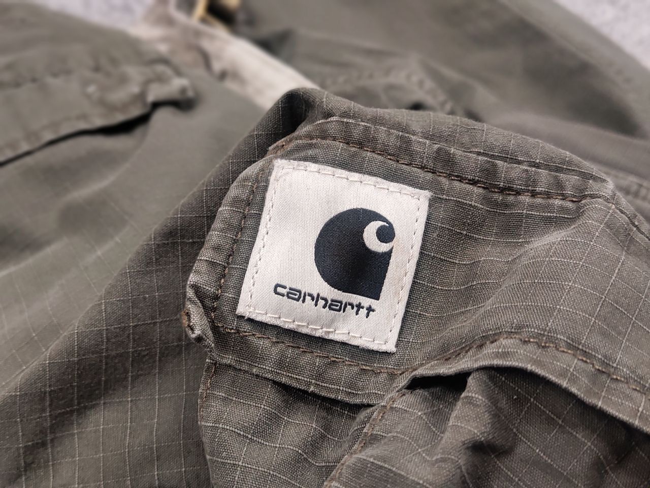 Carhartt Vintage 90's Carhartt Aventura Distressed Olive Cargo Pants Size US 28 / EU 44 - 16 Thumbnail