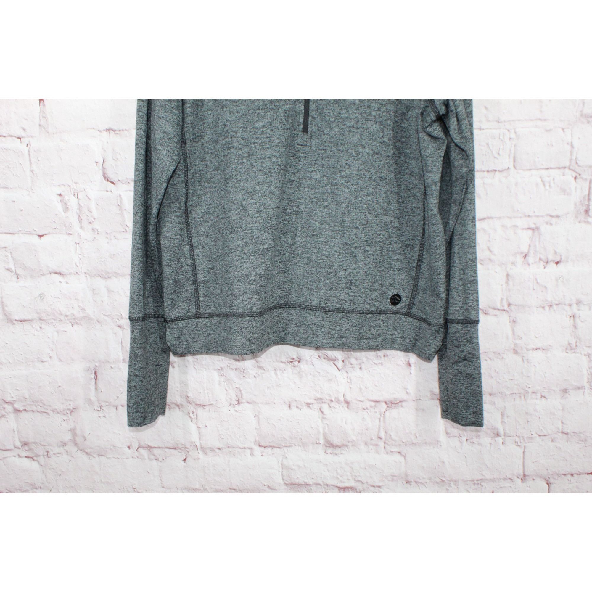 L.L. Bean LL Bean VentureSoft Black Marl Quarter Zip Pullover Size M / US 6-8 / IT 42-44 - 6 Thumbnail