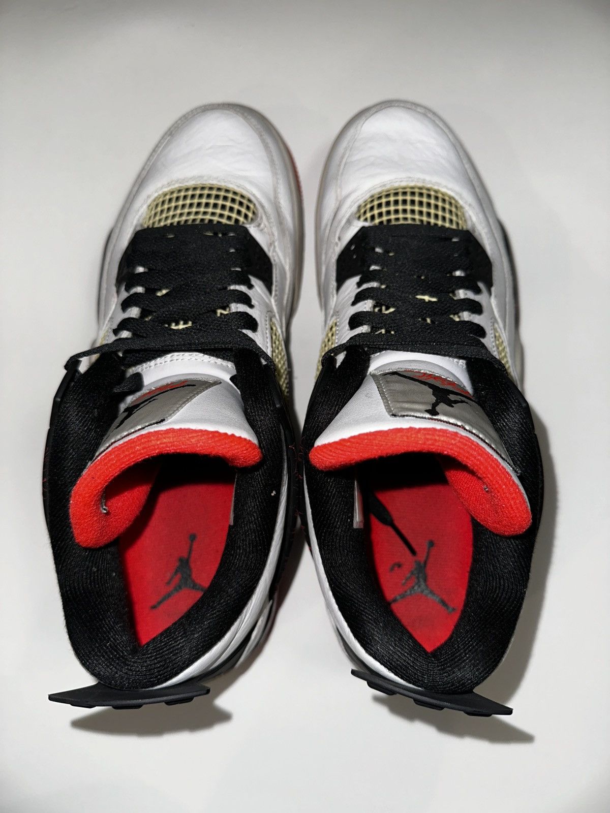 Jordan Brand NIKE Air Jordan 4 Pale Citron Bright Crimson Sneaker Size 11 Size US 11 / EU 44 - 7 Thumbnail