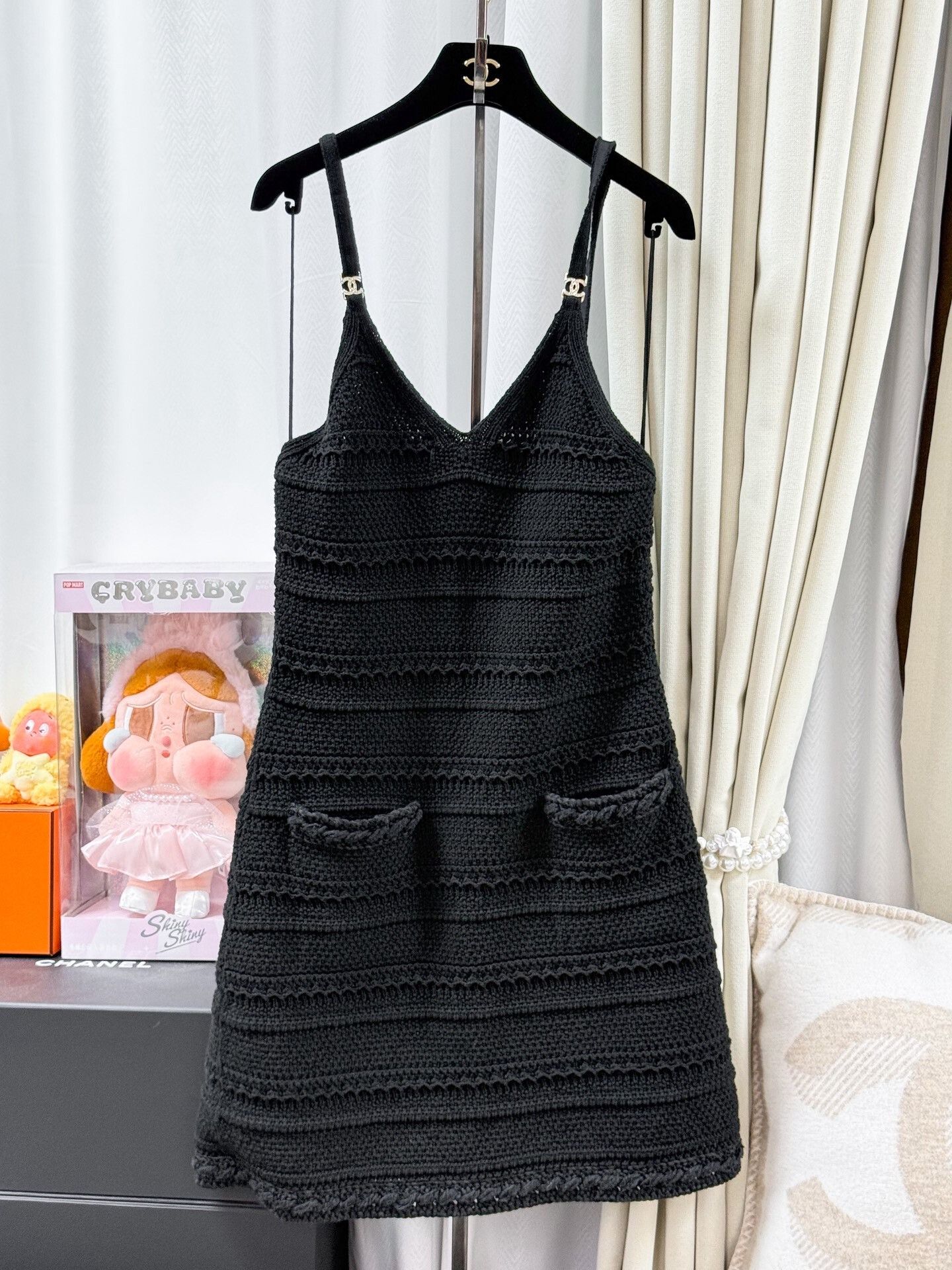 Chanel Chanel 21P Black Diamond Button Knit Dress Size S / US 4 / IT 40 - 1 Thumbnail