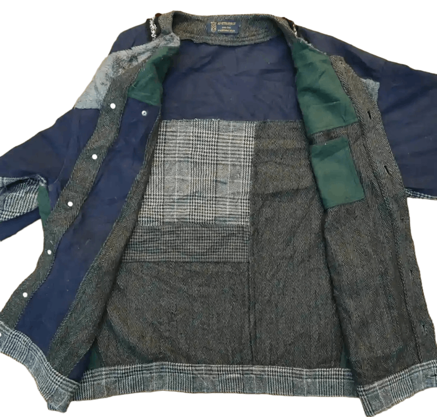 Japanese Brand 💥LAST CALL💥 Rivet & Surge Patchwork JAcket Size US L / EU 52-54 / 3 - 2 Thumbnail