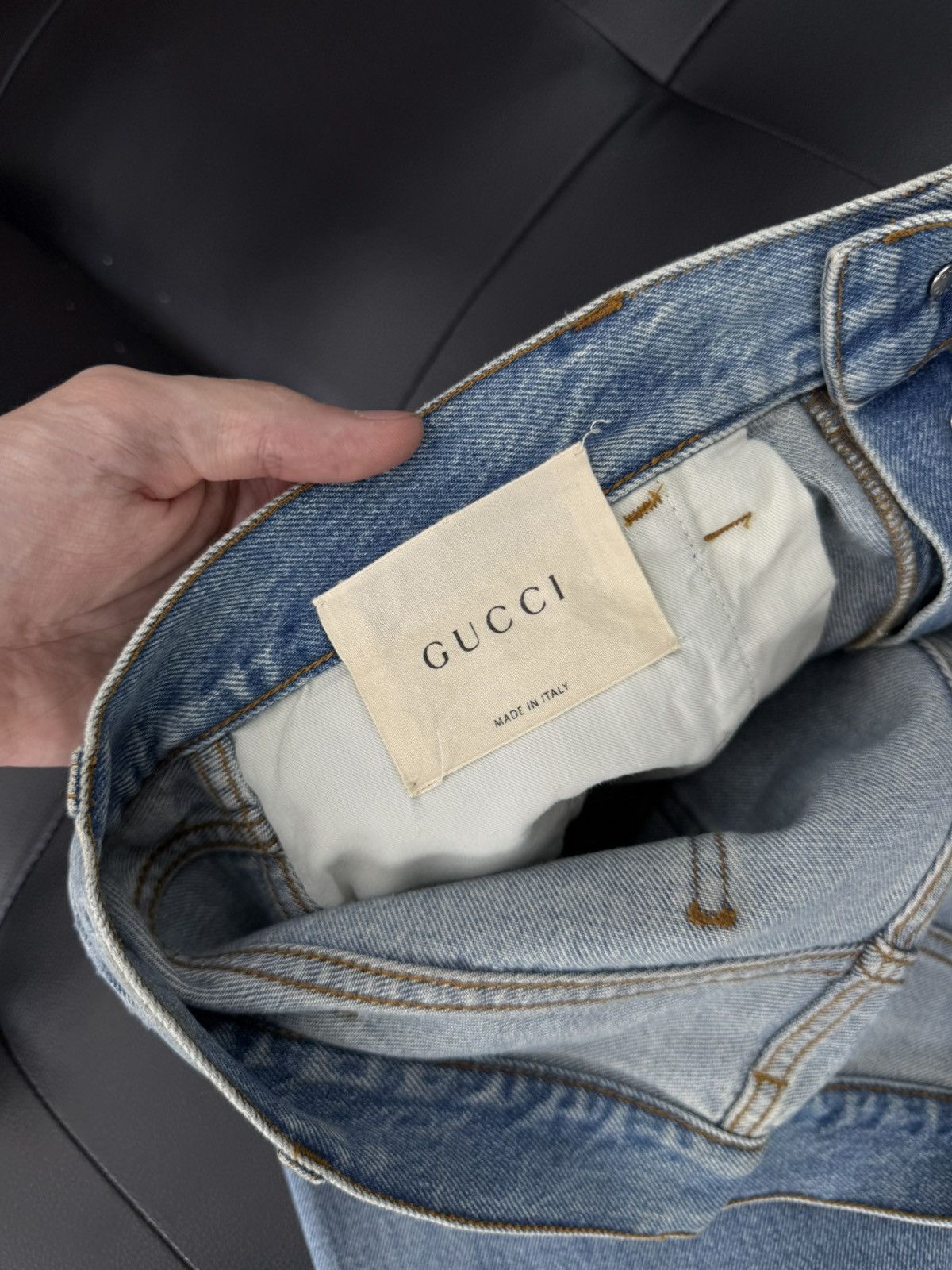Gucci Gucci Blue Denim Jeans Lot 27 Size (36) $1500 Retail Cost Size US 36 / EU 52 - 15 Thumbnail
