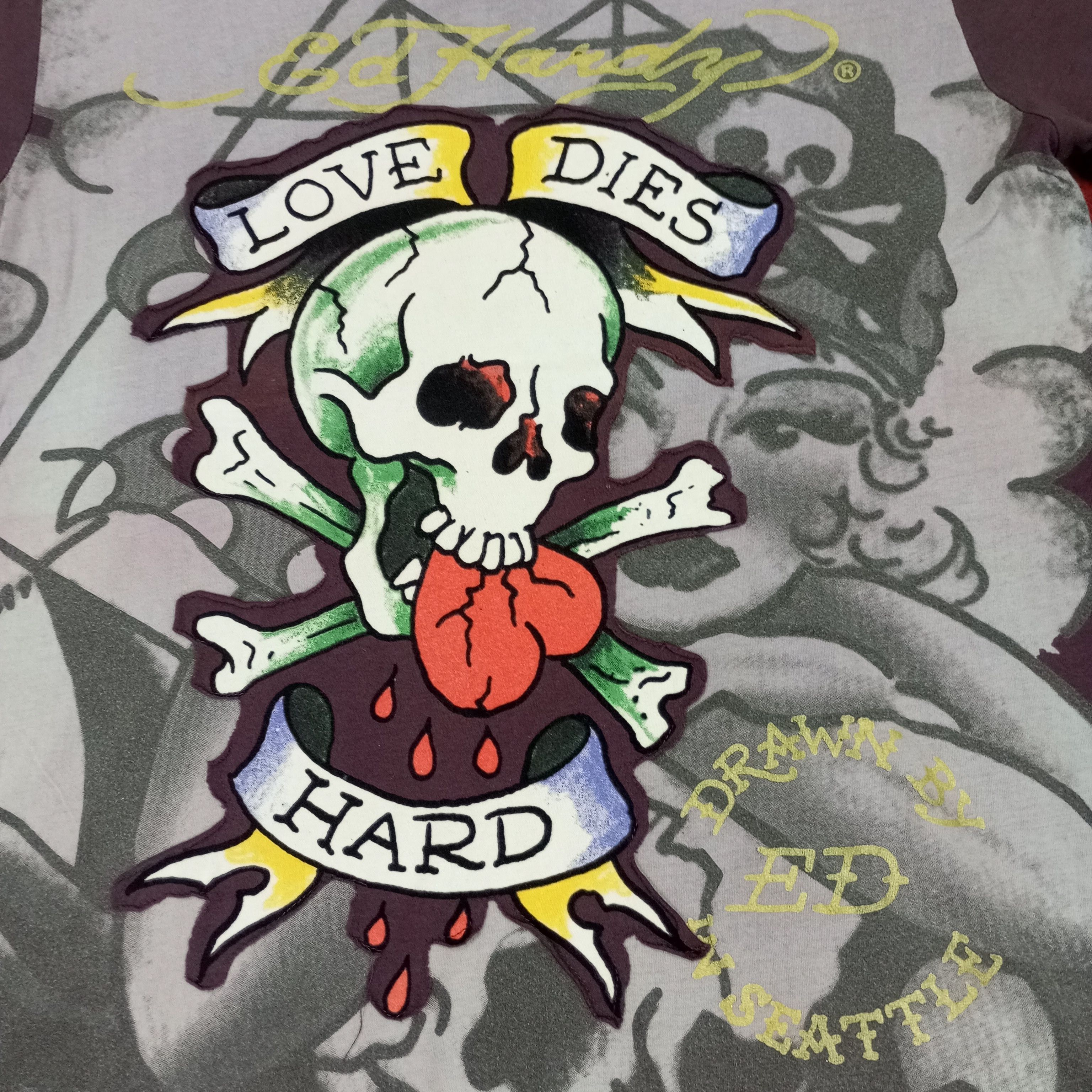 Ed Hardy Ed Hardy Rock Punk Style Skulls Design Tshirt Size US L / EU 52-54 / 3 - 2 Thumbnail