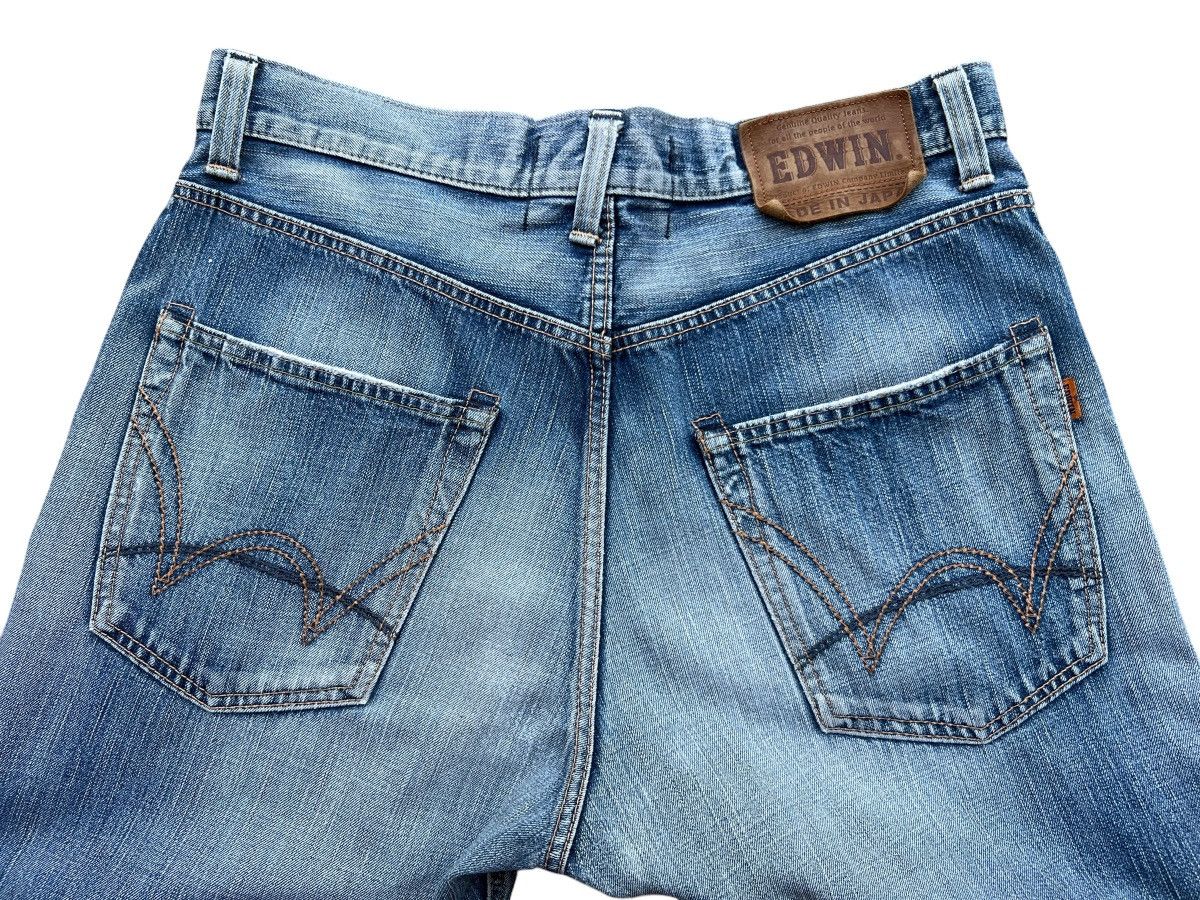 Edwin Vintage Edwin Selvedge Distressed Denim Jeans 36x34 Size US 36 / EU 52 - 9 Thumbnail