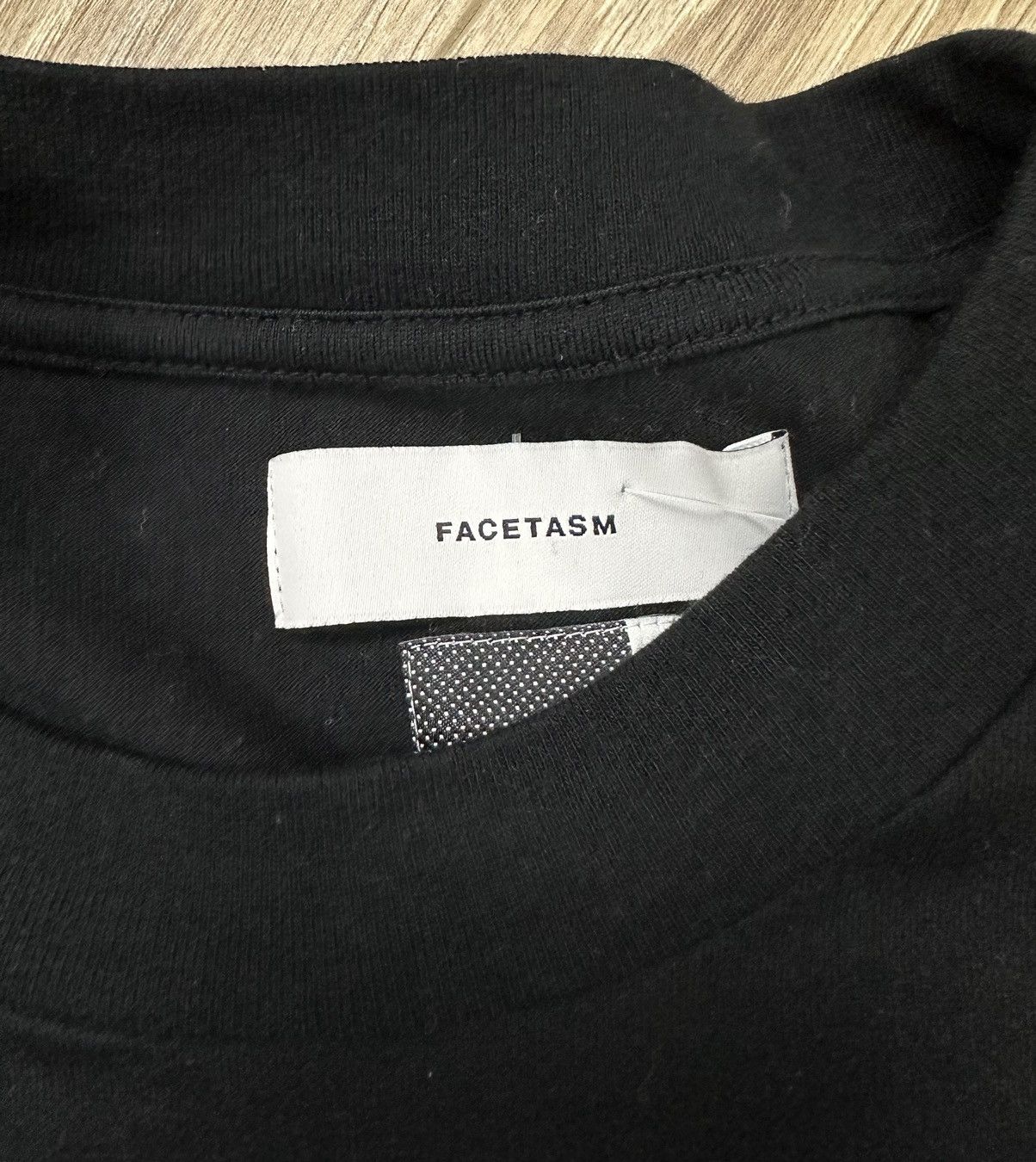 Facetasm Facetasm Men's 100% Cotton Crewneck S/S T-Shirt Black japan Size US S / EU 44-46 / 1 - 6 Thumbnail