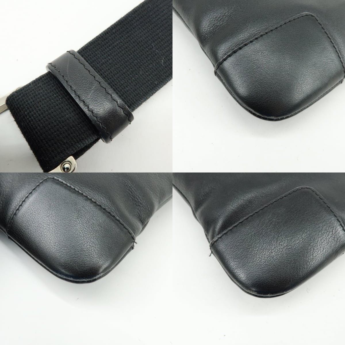 Loewe Loewe Anagram Calfskin Crossbody Bag Black Size ONE SIZE - 4 Thumbnail