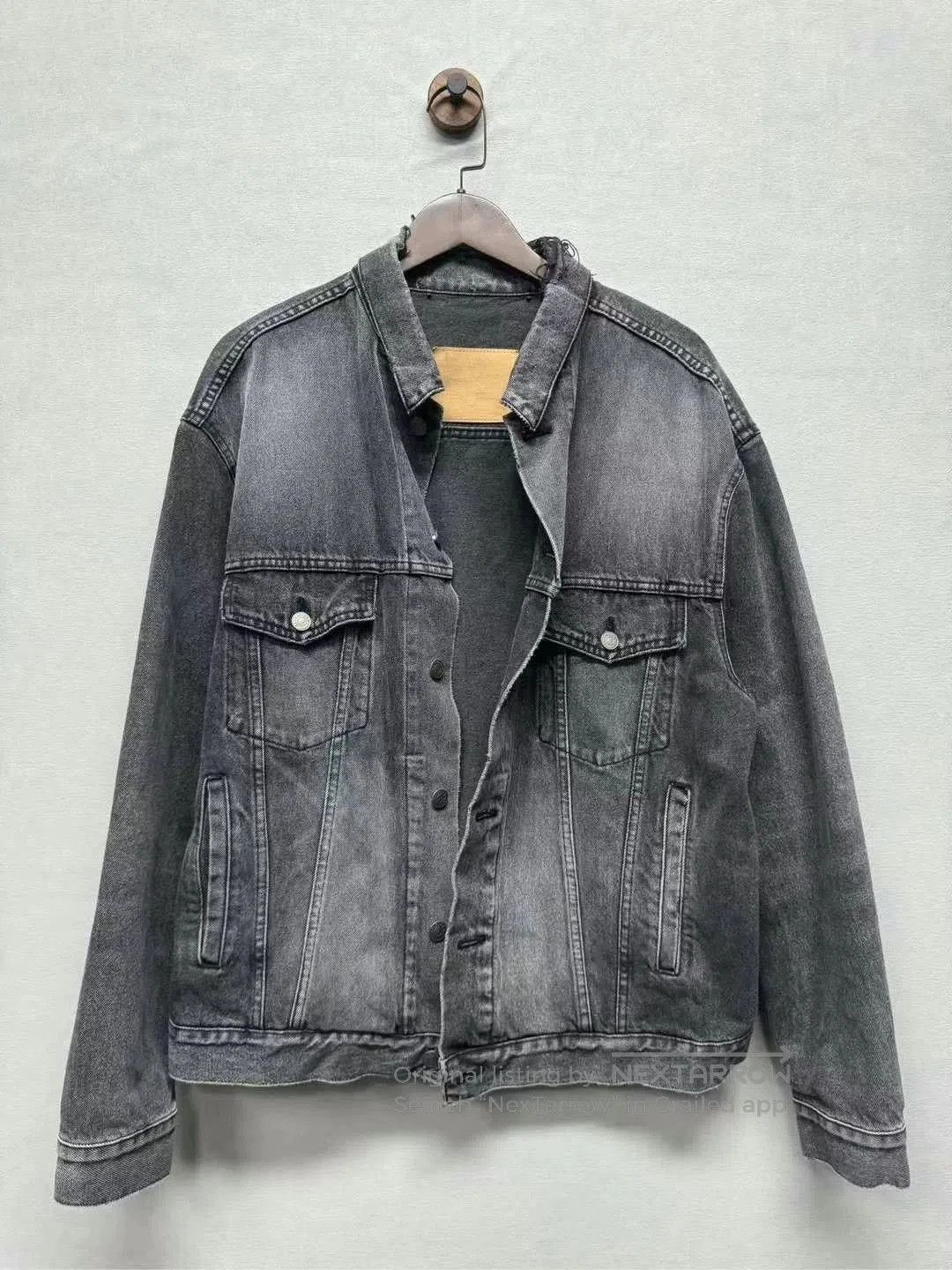 Balenciaga Balenciaga Back Logo Denim Jacket. Size US S / EU 44-46 / 1 - 1 Thumbnail