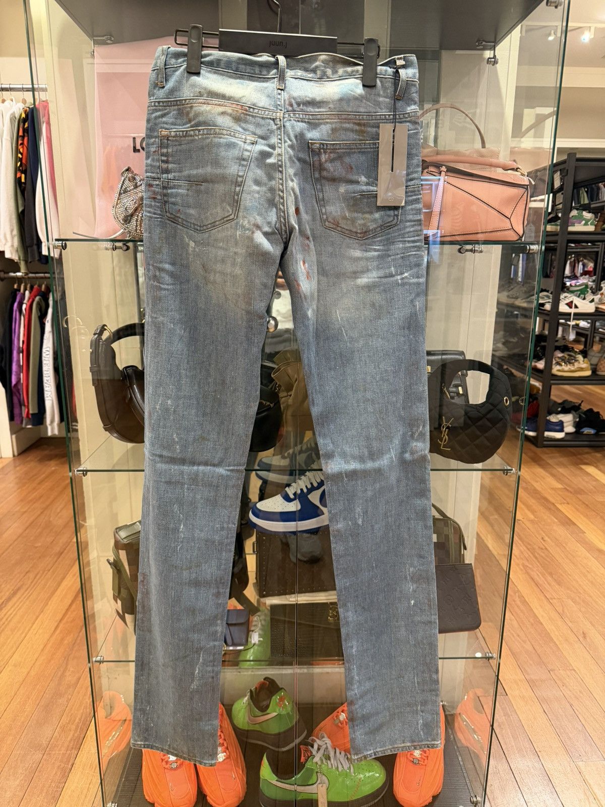 Dior Dior Homme SS10 ‘Wildcat’ Painter Denim Jeans Size US 30 / EU 46 - 2 Thumbnail