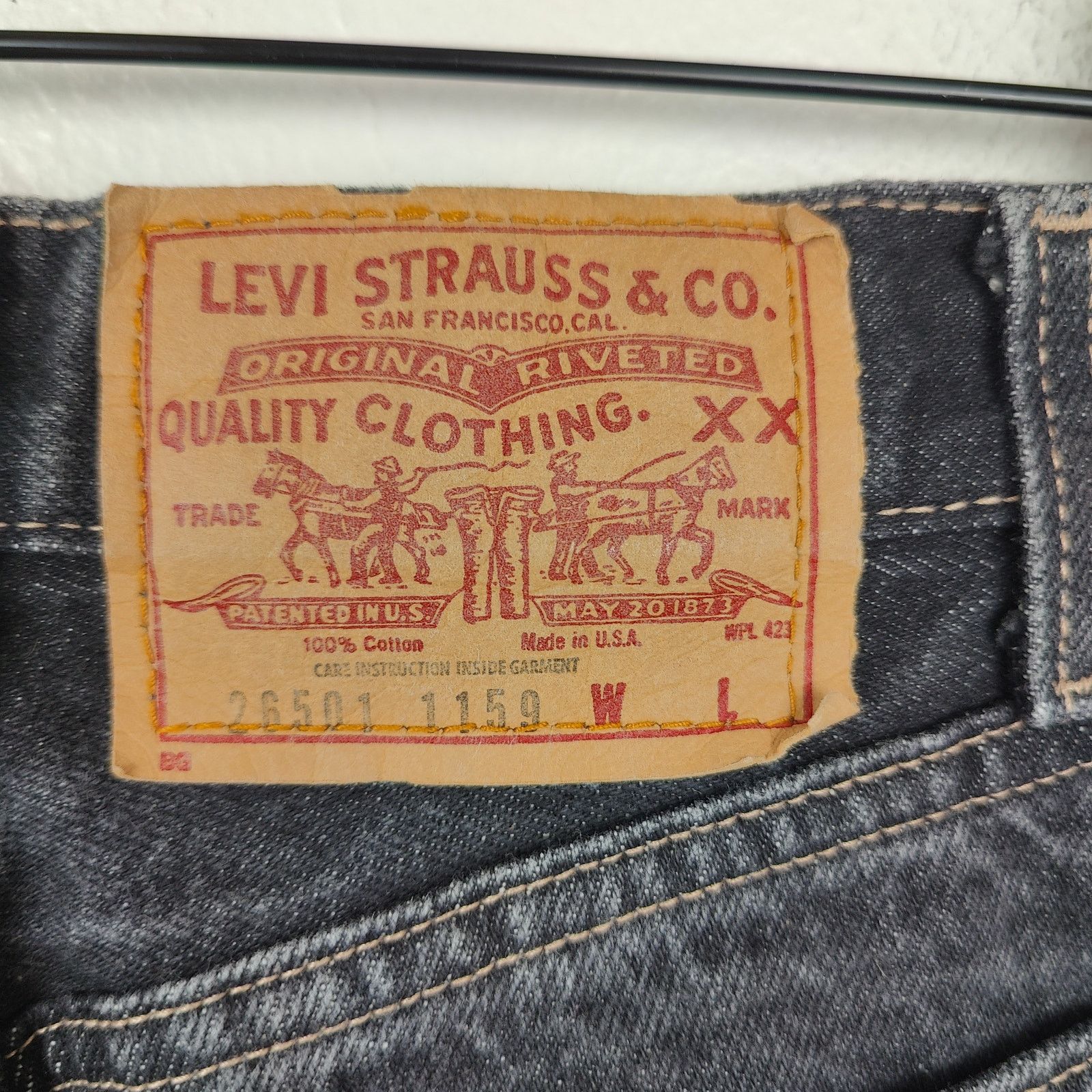 Levi's Vintage Levi's 26501 90s Straight Jeans Womens 25 Black Size 25" / US 0 / IT 36 - 5 Thumbnail