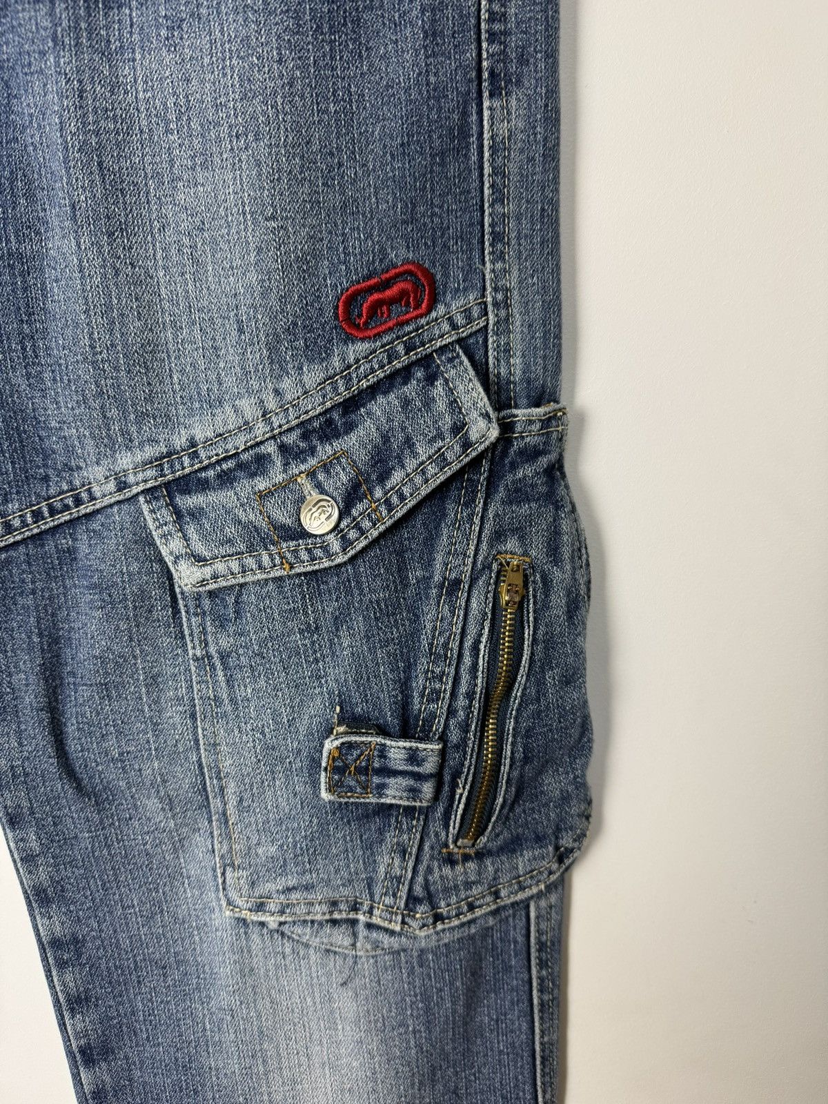 Ecko Unltd. Vintage Ecko Unltd Denim Cargo Jeans Y2K streetwear Style Size US 30 / EU 46 - 3 Thumbnail