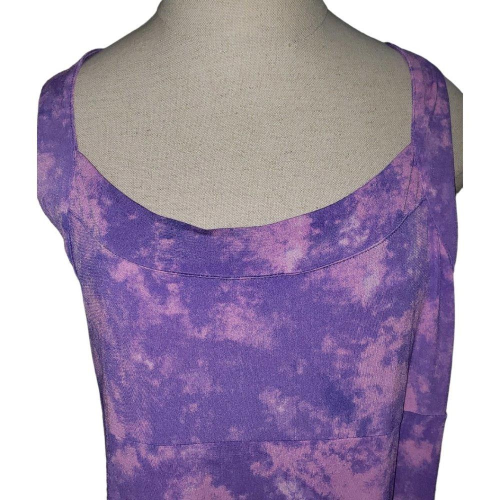 Tek Gear CT505 Tek Gear Purple Tie Dye Sleeveless Athletic Dress XL Size XL / US 12-14 / IT 48-50 - 2 Thumbnail