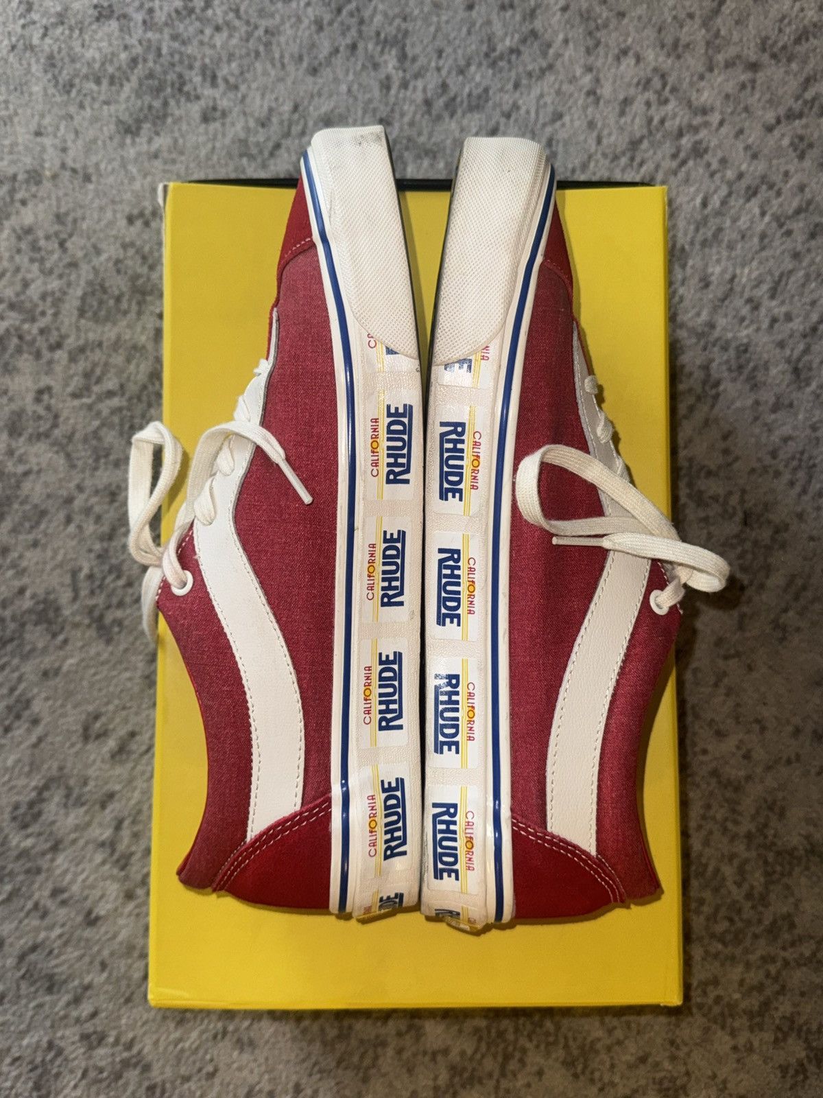 Rhude × Vans Vans Bold Ni Rhude Red Size US 11.5 / EU 44-45 - 4 Thumbnail