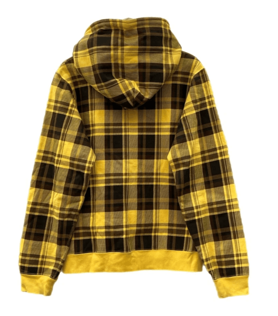 Bape Y2K Bape Yellow Black Plaid Zip Hoodie M Size US M / EU 48-50 / 2 - 2 Thumbnail